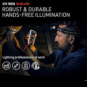 Amazon.com: Ledlenser, H7R Work Rechargeable Headlamp, High
